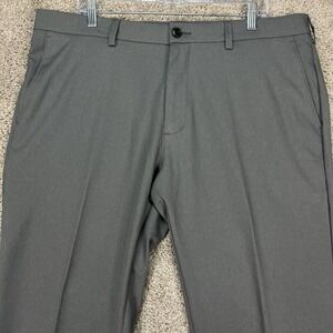 Haggar H26 Pants Mens 38x30 Gray‎ Performance Dress Flex Waistband Slim Fit NEW